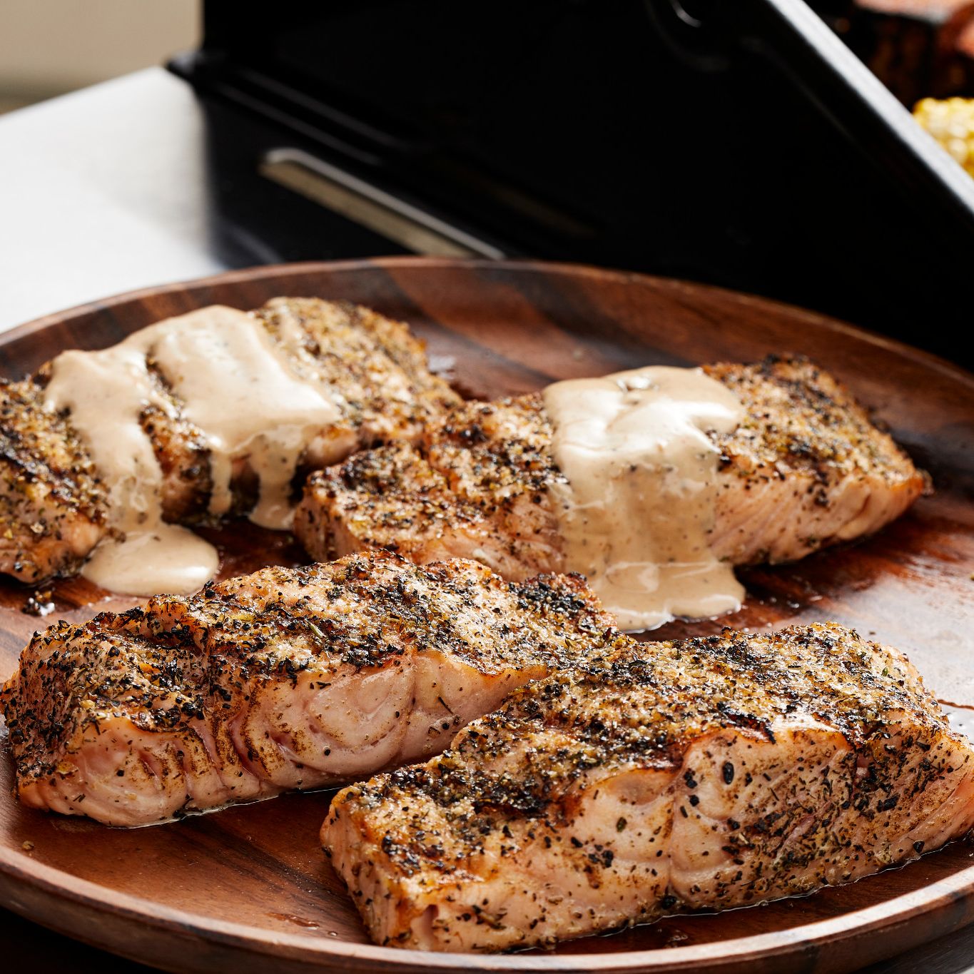 Grilled Salmon with Balsamic Butter Sauce | Grill Mates